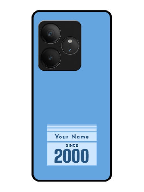 Custom Realme GT 6 Custom Glass Phone CaseCustom Year Of Birth Design