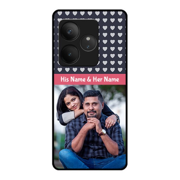 Realme GT 6T 5G Custom Glass Phone CaseLove Symbols Design