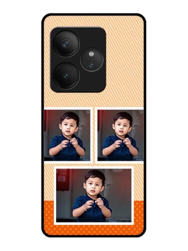 Custom Realme GT 6T 5G Custom Glass Phone CaseBulk Photos Upload Design