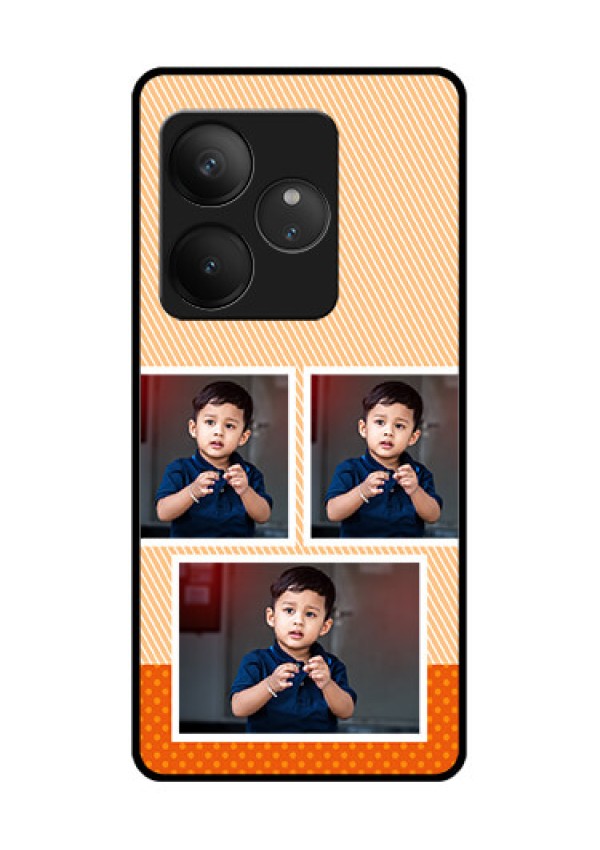 Realme GT 6T 5G Custom Glass Phone CaseBulk Photos Upload Design