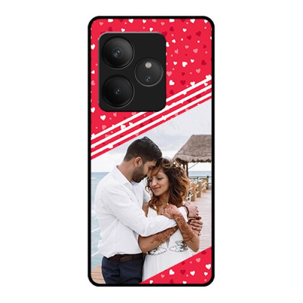 Realme GT 6T 5G Custom Glass Phone CaseValentines Gift Design