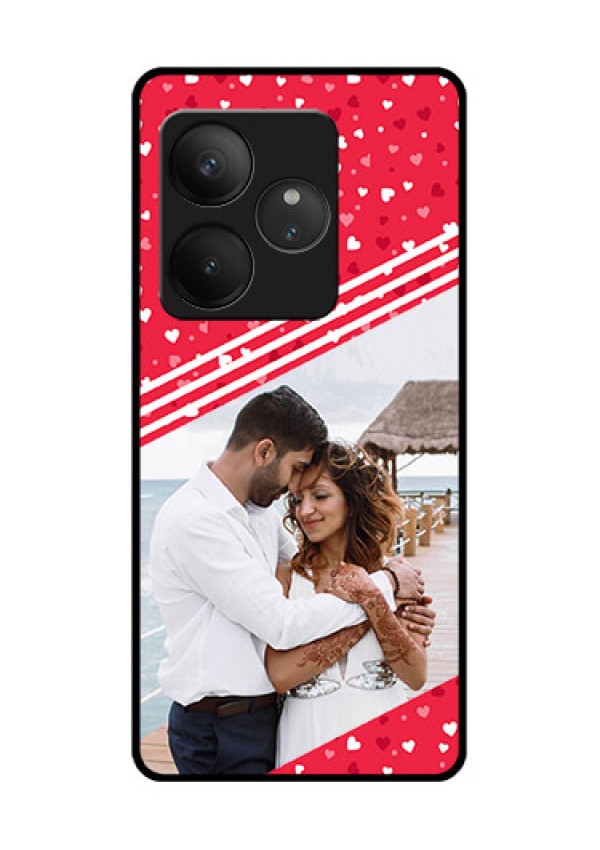Realme GT 6T 5G Custom Glass Phone CaseValentines Gift Design