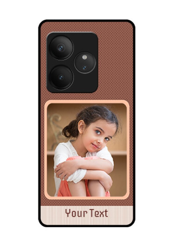 Realme GT 6T 5G Custom Glass Phone CaseSimple Pic Upload Design