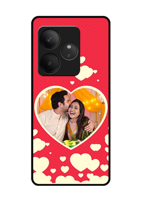 Realme GT 6T 5G Custom Glass Phone CaseLove Symbols Phone Cover Design