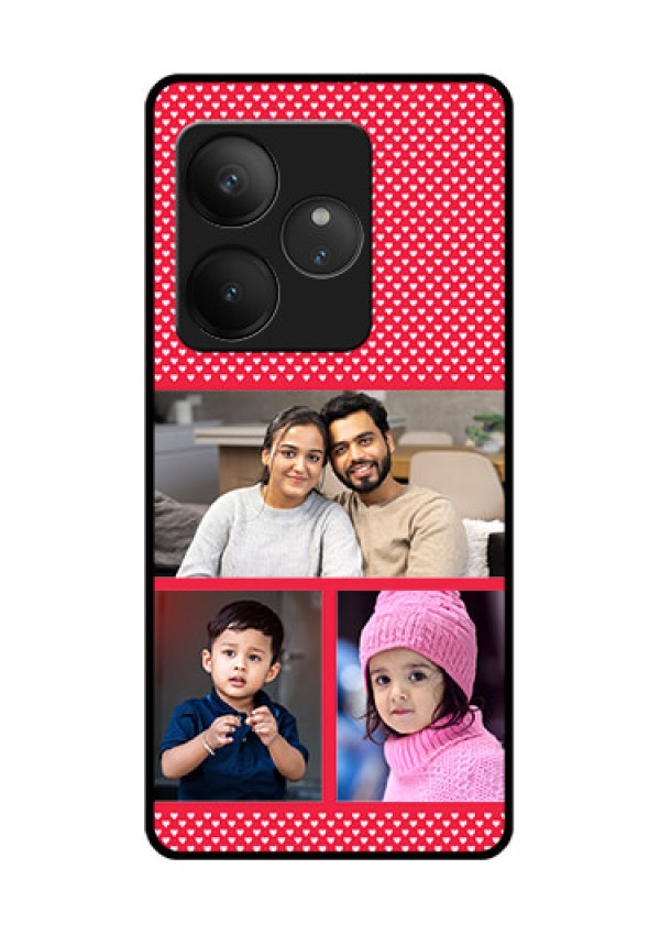 Realme GT 6T 5G Custom Glass Phone CaseBulk Photo Upload Design