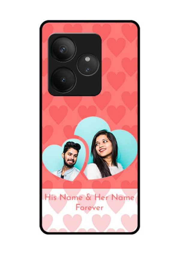 Realme GT 6T 5G Custom Glass Phone CaseCouple Pic Upload Design