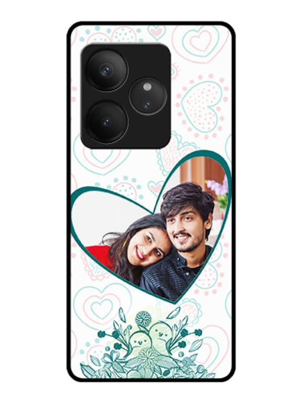 Custom Realme GT 6T 5G Custom Glass Phone CasePremium Couple Design