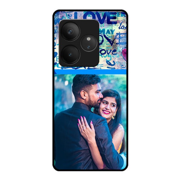 Realme GT 6T 5G Custom Glass Phone CaseColorful Love Design