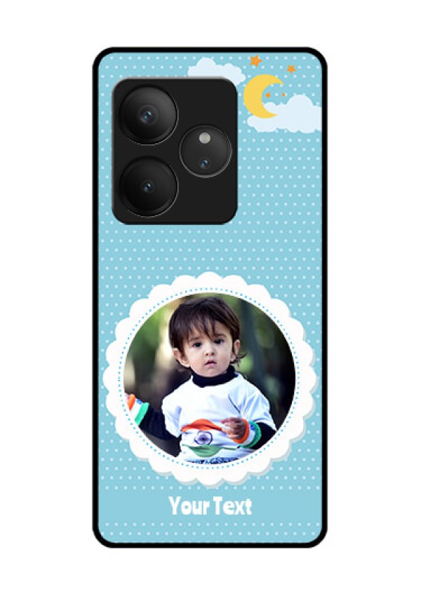 Realme GT 6T 5G Custom Glass Phone CaseViolet Pattern Design