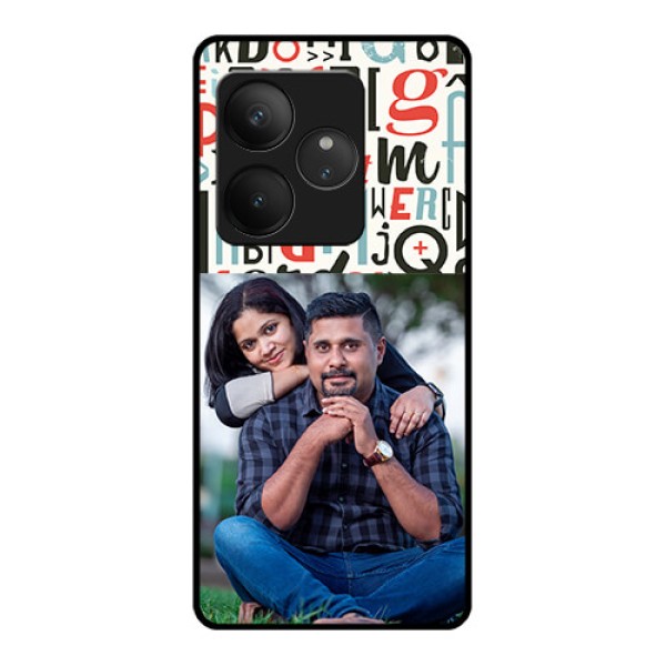 Realme GT 6T 5G Custom Glass Phone CaseAlphabet Design