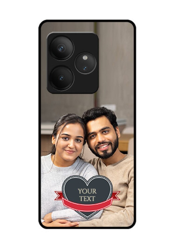 Realme GT 6T 5G Custom Glass Phone CaseJust Married Couple Design
