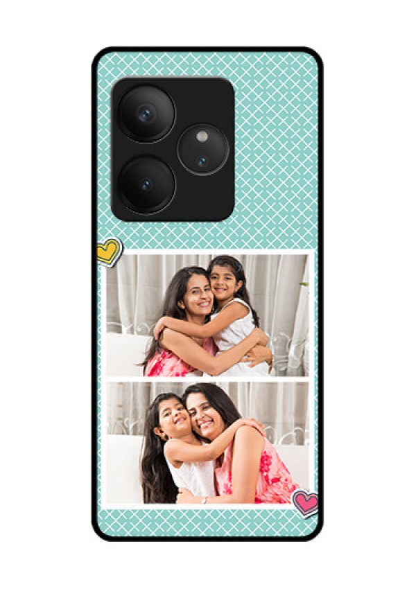 Realme GT 6T 5G Custom Glass Phone Case2 Image Holder With Pattern Design
