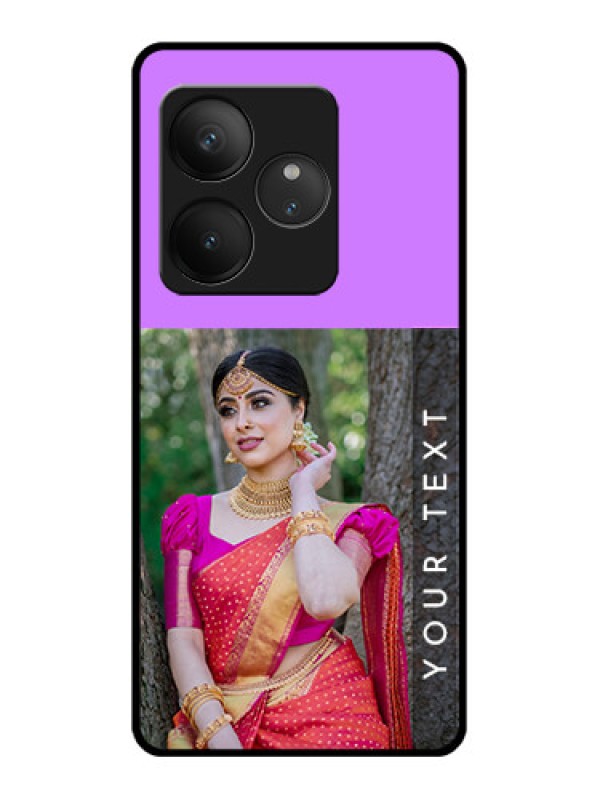 Custom Realme GT 6T 5G Custom Glass Phone CaseBirthday Icons Design