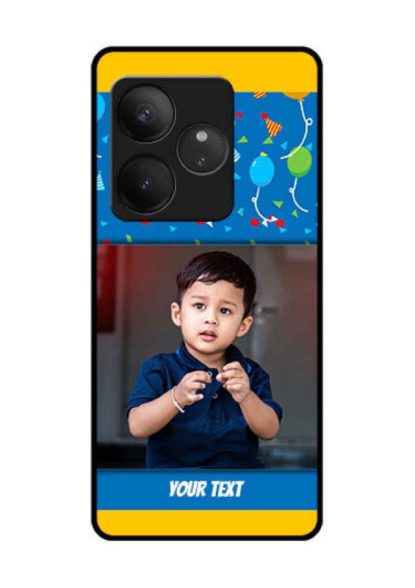 Realme GT 6T 5G Custom Glass Phone CaseBirthday Wishes Design