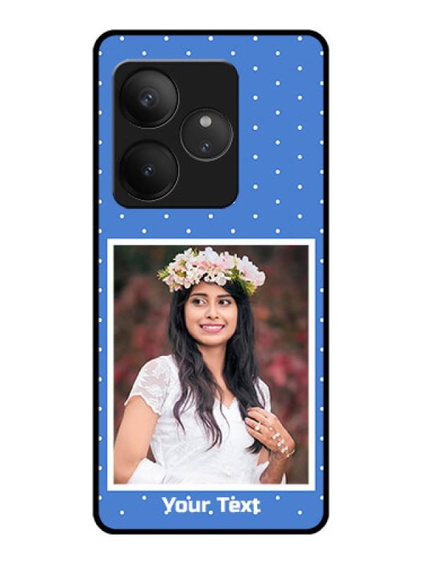Custom Realme GT 6T 5G Custom Glass Phone CasePolka Dots Design