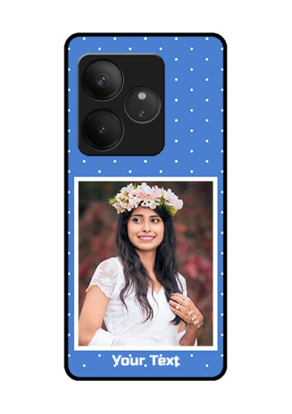 Realme GT 6T 5G Custom Glass Phone CasePolka Dots Design