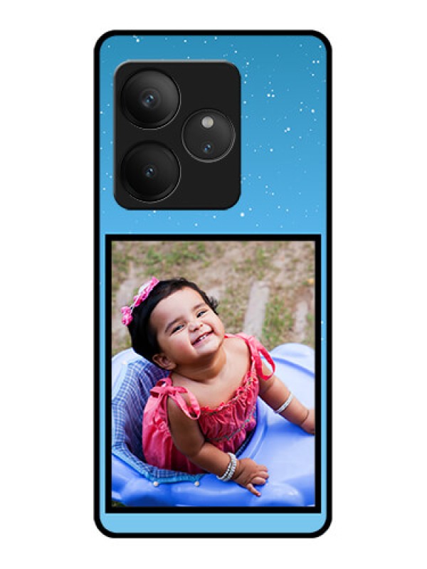 Custom Realme GT 6T 5G Custom Glass Phone CaseWave Pattern Colorful Design