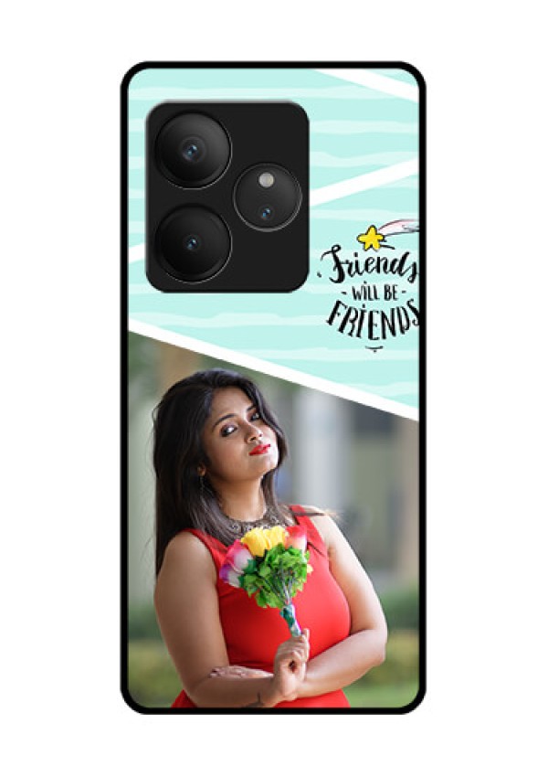Realme GT 6T 5G Custom Glass Phone CaseFriends Picture Icon Design
