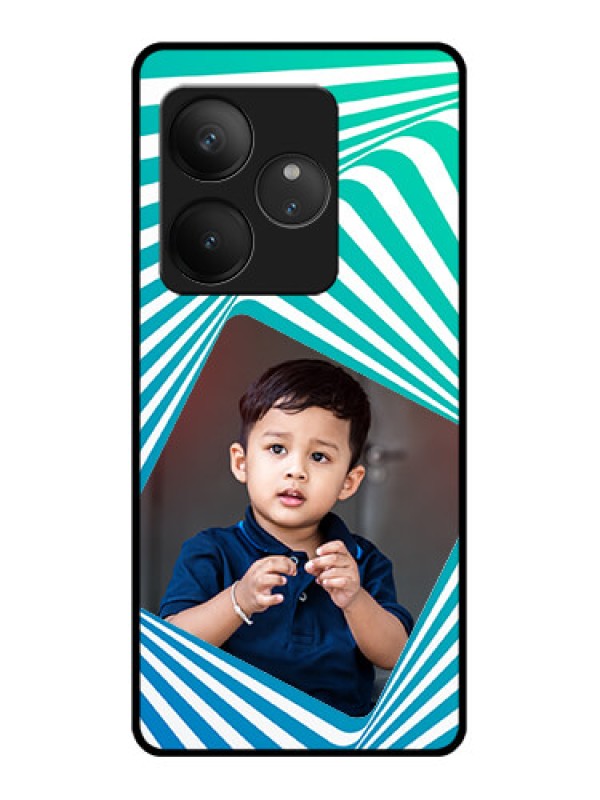 Custom Realme GT 6T 5G Custom Glass Phone CaseAbstract Spiral Design