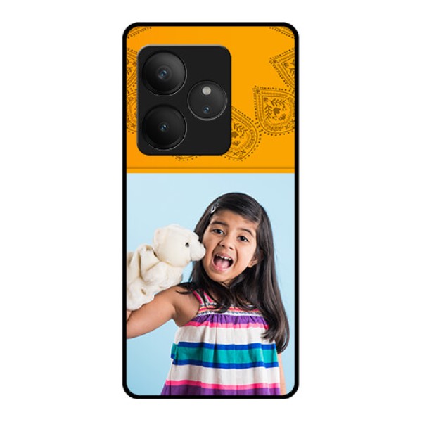 Realme GT 6T 5G Custom Glass Phone CasePhoto Wedding Design