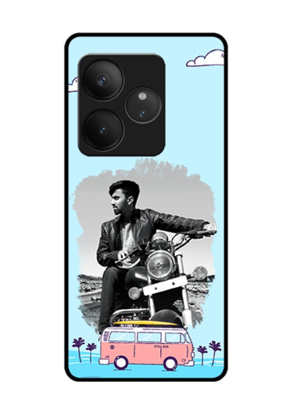 Realme GT 6T 5G Custom Glass Phone CaseTravel and Adventure Design