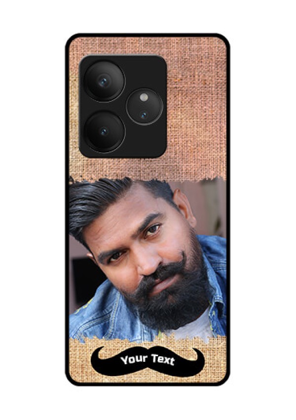 Realme GT 6T 5G Custom Glass Phone CaseWith Texture Design