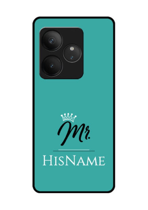 Realme GT 6T 5G Custom Glass Phone CaseMr With Name Design