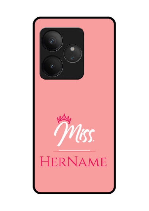 Realme GT 6T 5G Custom Glass Phone CaseMrs With Name Design