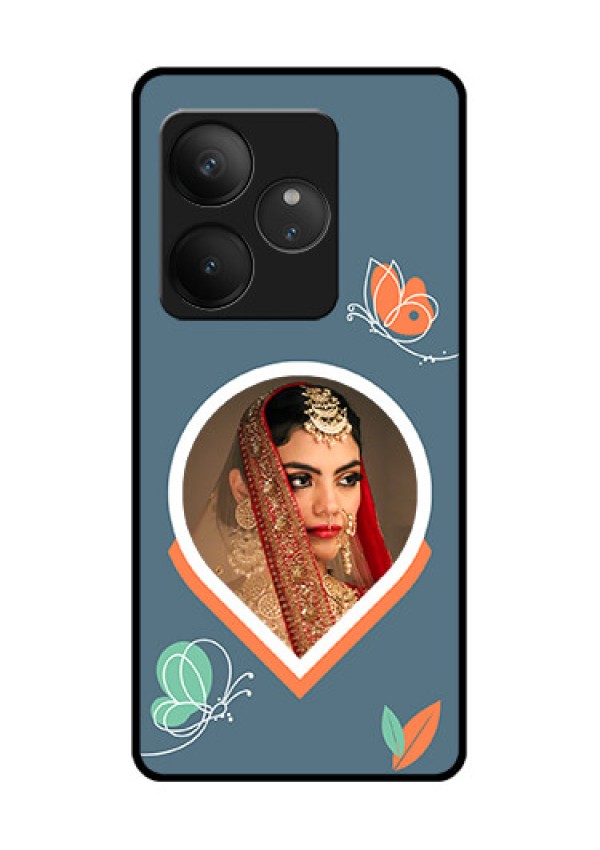 Realme GT 6T 5G Custom Glass Phone CaseDroplet Butterflies Design