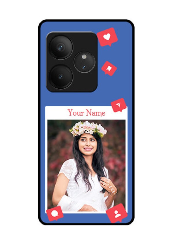 Realme GT 6T 5G Custom Glass Phone CaseLike Share And Comment Design
