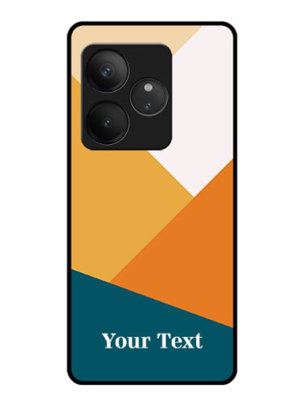 Custom Realme GT 6T 5G Custom Glass Phone CaseStacked Multi - Colour Design