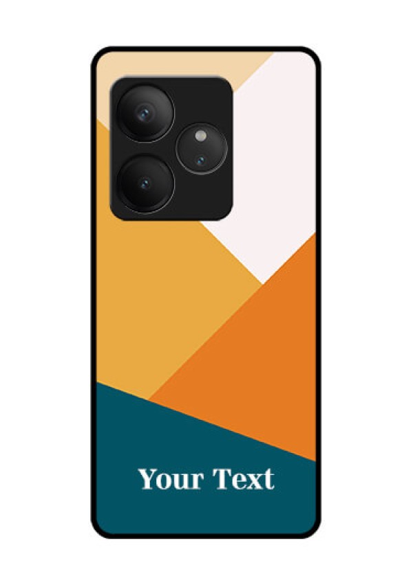 Realme GT 6T 5G Custom Glass Phone CaseStacked Multi - Colour Design