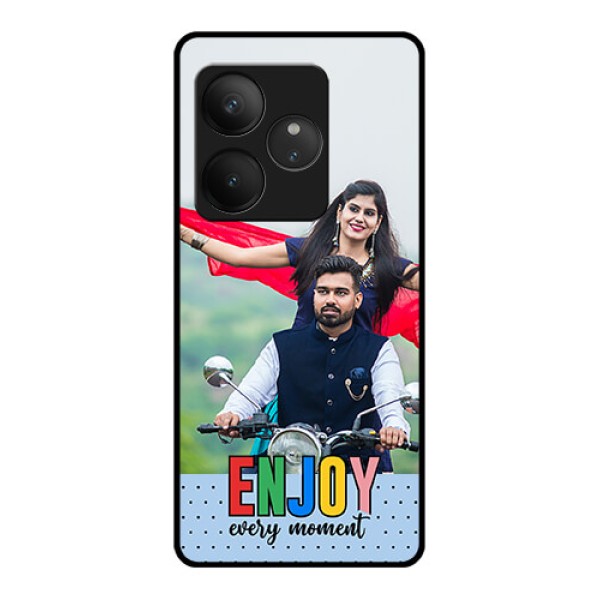 Realme GT 6T 5G Custom Glass Phone CaseEnjoy Every Moment Design Realme GT 6T 5G Custom Glass Phone CaseEnjoy Every Moment Design