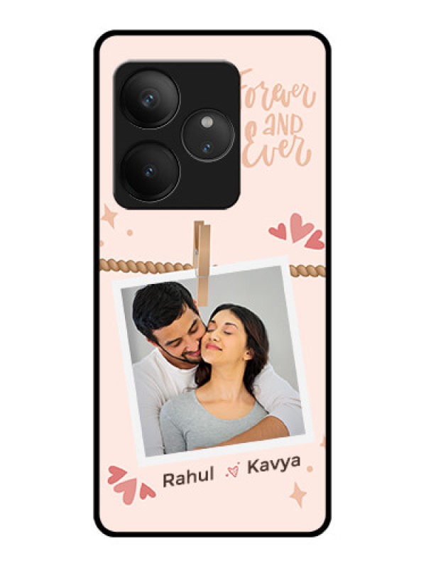 Custom Realme GT 6T 5G Custom Glass Phone CaseForever And Ever Love Design
