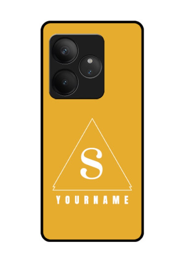 Realme GT 6T 5G Custom Glass Phone CaseSimple Triangle Design