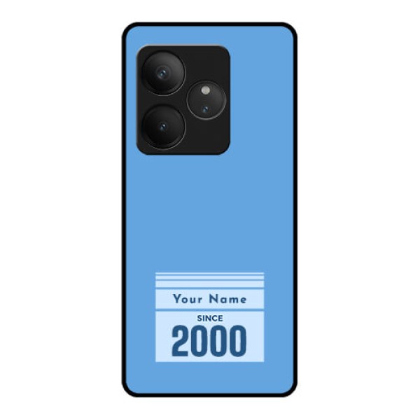 Realme GT 6T 5G Custom Glass Phone CaseCustom Year Of Birth Design Realme GT 6T 5G Custom Glass Phone CaseCustom Year Of Birth Design
