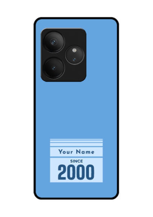Realme GT 6T 5G Custom Glass Phone CaseCustom Year Of Birth Design