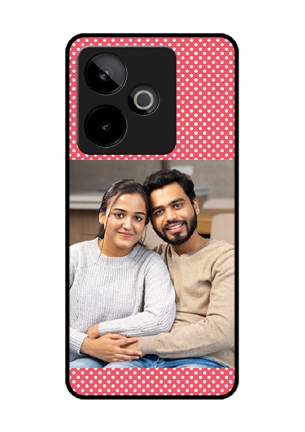 Realme GT 7 5G Custom Glass Phone Case - White Dotted Design