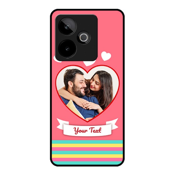 Realme GT 7 5G Custom Glass Phone Case - Love Shapes Doodle Design Realme GT 7 5G Custom Glass Phone Case - Love Shapes Doodle Design