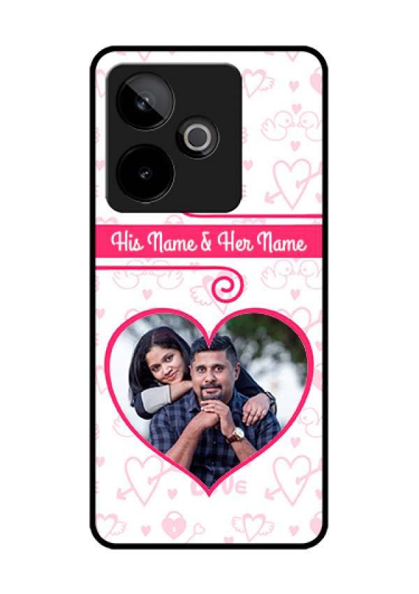 Realme GT 7 5G Custom Glass Phone Case - Heart Shape Love Design