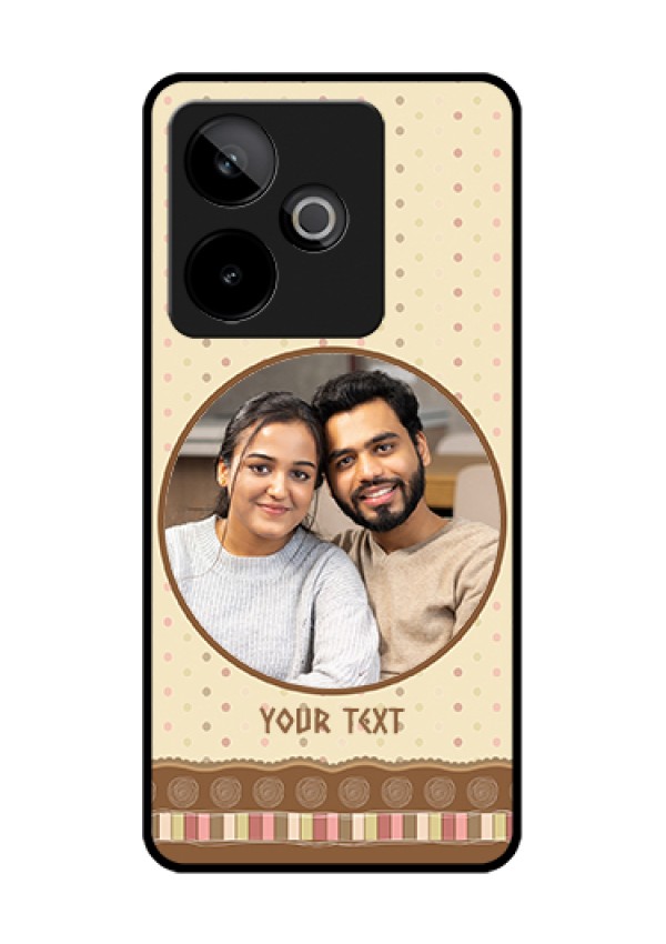 Realme GT 7 5G Custom Glass Phone Case - Brown Dotted Mobile Case Design