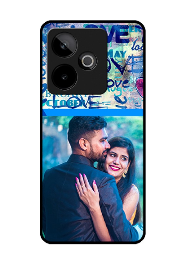 Realme GT 7 5G Custom Glass Phone Case - Colorful Love Design