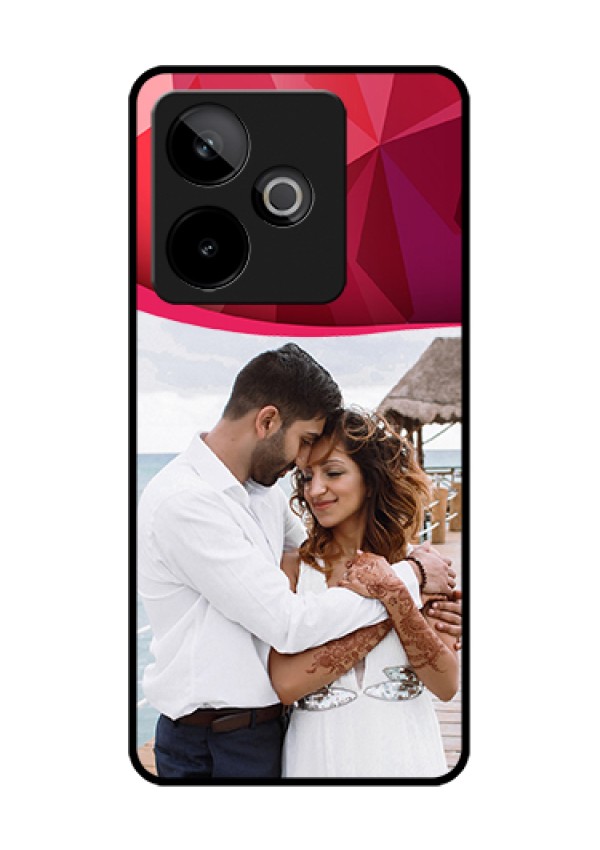 Realme GT 7 5G Custom Glass Phone Case - Red Abstract Design