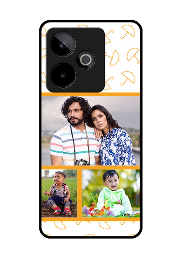 Realme GT 7 5G Custom Glass Phone Case - Yellow Pattern Design