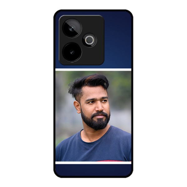 Realme GT 7 5G Custom Glass Phone Case - Simple Royal Blue Design Realme GT 7 5G Custom Glass Phone Case - Simple Royal Blue Design