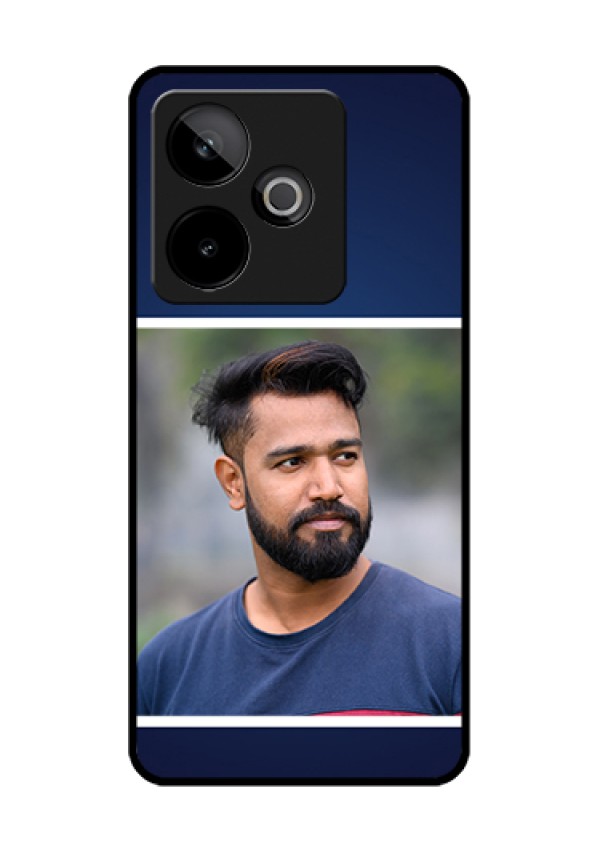 Realme GT 7 5G Custom Glass Phone Case - Simple Royal Blue Design