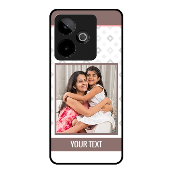 Realme GT 7 5G Custom Glass Phone Case - Simple Diamond Design Realme GT 7 5G Custom Glass Phone Case - Simple Diamond Design