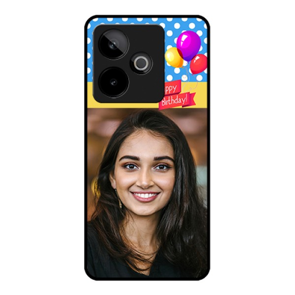 Realme GT 7 5G Custom Glass Phone Case - Happy Birthday Design