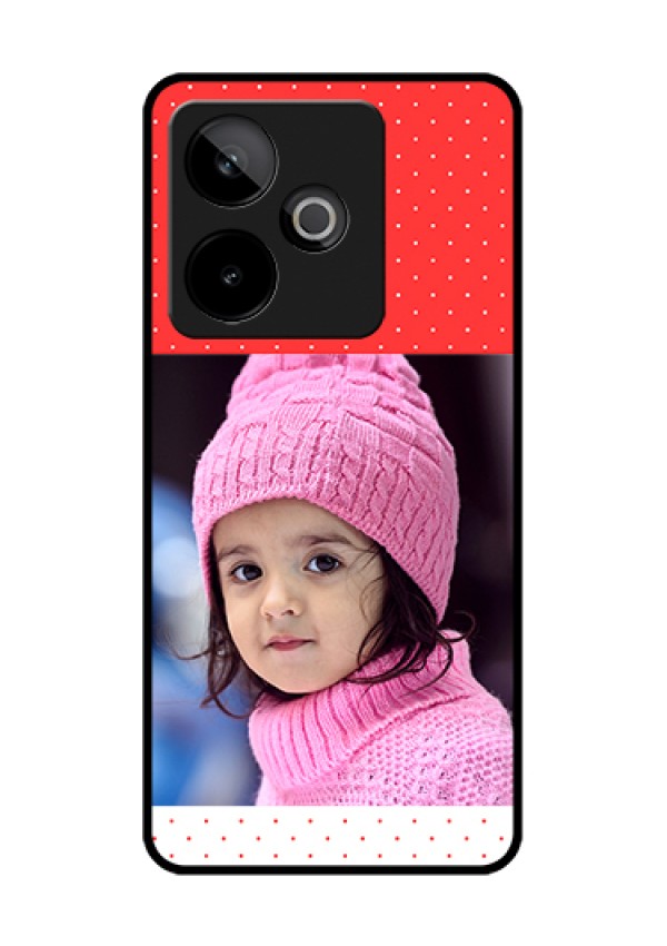 Realme GT 7 5G Custom Glass Phone Case - Red Pattern Design