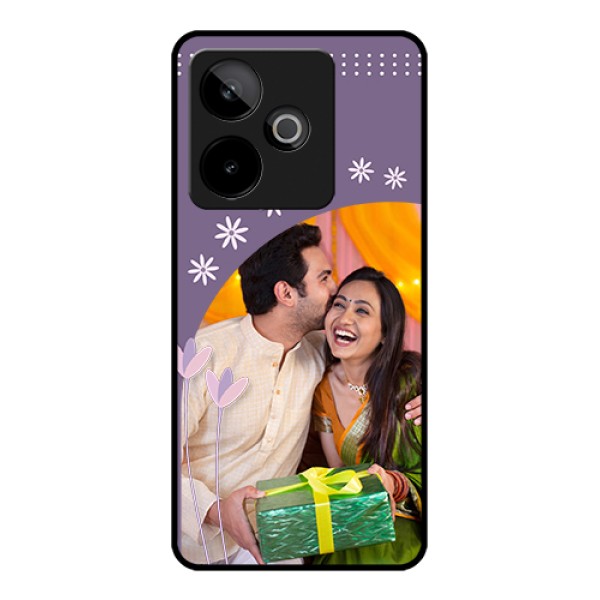 Realme GT 7 5G Custom Glass Phone Case - Lavender Flowers Design Realme GT 7 5G Custom Glass Phone Case - Lavender Flowers Design